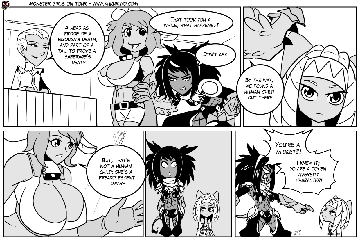 Monster girls on tour - Episode 113, Page 1: Page 113